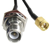 uxcell SMA Male to RP-TNC Female Adapter Connector RF Coaxial Pigtail Ca... - £13.28 GBP
