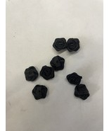 144 black satin rose flower 1/2” Appliqué Sew In / Glue On Craft Doll - $11.74 CAD