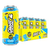 GHOST ENERGY Sugar-Free - 12-Pack, Sour Patch Kids Blue Raspberry, 16oz Cans  - £35.37 GBP