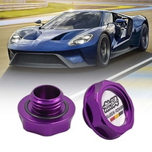 Brand New Jdm Mugen Emblem Brushed Purple Engine Oil Filler Cap Badge For Honda  - $20.00