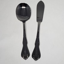 Set of 2 Wm A. Rogers Oneida Sutton Place Stainless Sugar Spoon &amp; Buffer... - $12.95