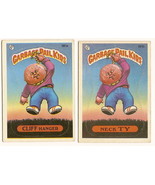 1986 Garbage Pail Kids Cards Series 5 181a Cliff Hanger / 181b Neck Ty GPK - €4,33 EUR