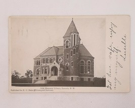 Gale Memorial Library 1909 Lanconia NH Vintage Postcard Posted UDB - £13.69 GBP