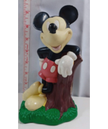 VTG 1994 Disney Just Toys Mickey Mouse Plastic Coin Piggy Bank 8&quot; with S... - £11.67 GBP
