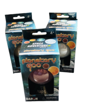 Space Adventure Series Planetary Goo Mars, Sun &amp; Moon Slime New in Box - £13.89 GBP