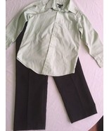 Fathers Day Size 6  7 George shirt green black dress suit pants 2 piece ... - £16.74 GBP