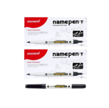 Monami Permanent Twin Liner NamePen T Black 24EA - $40.17