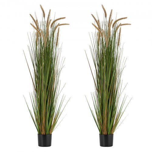  Artificial Grass Plant, 2 Pack 59 inch Horsetail Reed Grass in Pot, Pre... - $111.25