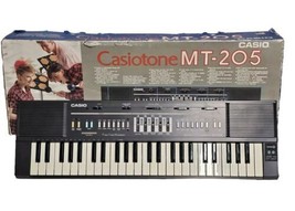 VINTAGE Casio Casiotone MT-205 Keyboard Synthesizer w/Original Box - WORKS! - £32.93 GBP