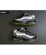 Nike Air Max - Black Grey Ivory Neon Green - US 4.5 Youth 307565-019 Kid... - £77.86 GBP