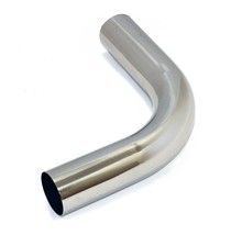 Yonaka 2.5&quot; Polished 304 Stainless Steel 90 Degree Mandrel Bend Pipe Tube 6&quot; Leg - £32.49 GBP