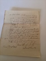 1832 Handwritten Letter % David Gould Sharon Litchfield DW Catlin Harvinton CT - £53.40 GBP
