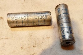 Homac Compression Splice 2ea U1B66 4-ASC 6-ACSR 2” Long Blue-Blue Alum D... - $10.99