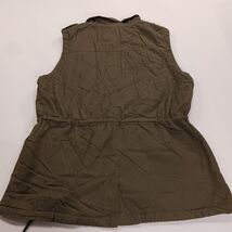 C'ESTTOI GV1087 Women's Girls/Women's Green Cotton Blend Sherpa Vest Size Medium image 2