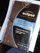 eclipse valance curtain 42&quot; w x 21&quot; L - new in package - brown - $6.99