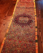 Beautiful Sun Kissed Amber Huipile Table Runner Hand Woven Mayan Textile... - $3,338.09 MXN