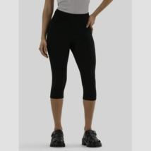 No Boundaries Women&#39;s Pull On Capri Leggings MEDIUM (8-10) Black Soot Ne... - $12.99