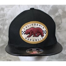 OG Hustle Black Flat Bill California Republic Hat Ball Cap - $9.92