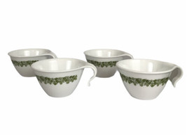 Set of 4 Vintage Corelle CRAZY DAISY Spring Blossom Hook Handle Coffee/T... - £16.85 GBP