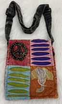 Bohemian Hippie Hobo Cross-Body Bag Purse Shoulder Strap, Peace Sign, Elephant - £15.90 GBP