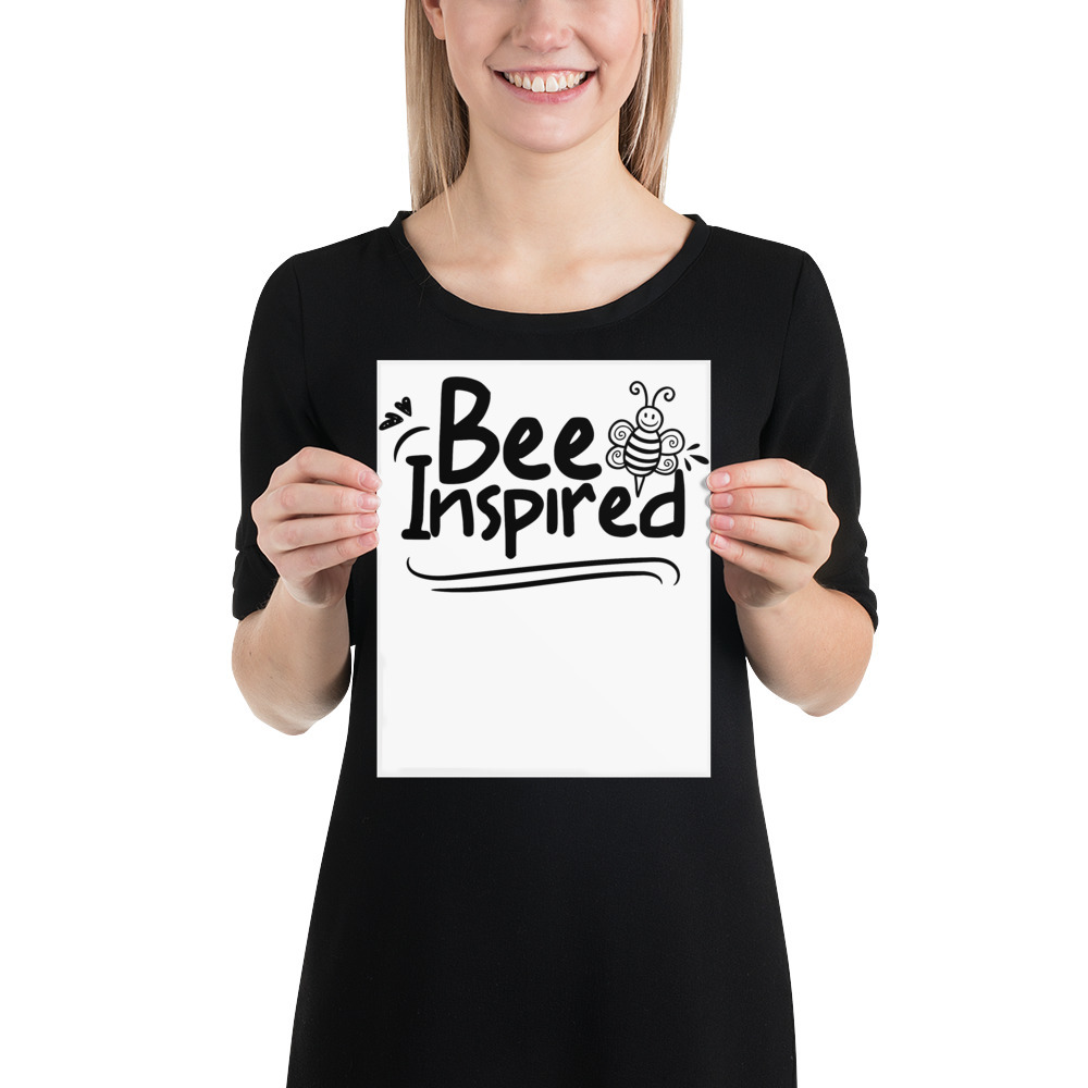 Bee Inspired fun 8x 10 poster - £15.14 GBP
