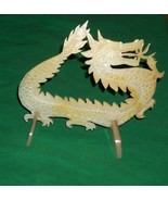 OLD DRAGON FETISH EFFIGY NACRE MOTHER OF PEARL MOP FENG SHUI ANCIENT ASI... - £274.96 GBP