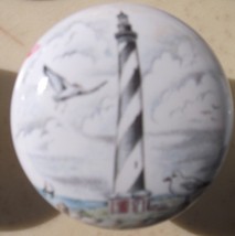 Ceramic knob Light House Lighthouse Cape Hatteras NC #1 - £3.50 GBP
