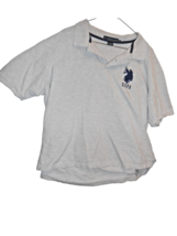 US Polo ASSN Shirt XXL Grey Patch and Embroidery #3 on sleeve - £11.22 GBP