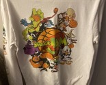Space Jam Long Sleeve Shirt WhiteVintage Pacsun  Looney Tunes Mens  - Si... - $14.85