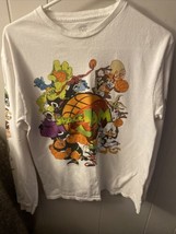 Space Jam Long Sleeve Shirt WhiteVintage Pacsun  Looney Tunes Mens  - Size Med - £11.69 GBP