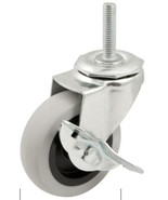 Everbilt Medium Duty Threaded Stem Castor Wheel With Brake, 2&quot; - $17.79