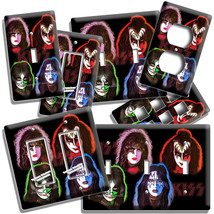 KISS GLAM ROCK BAND SOLO ALBUM INSPIRED LIGHT SWITCH OUTLET MUSIC STUDIO... - $11.99+