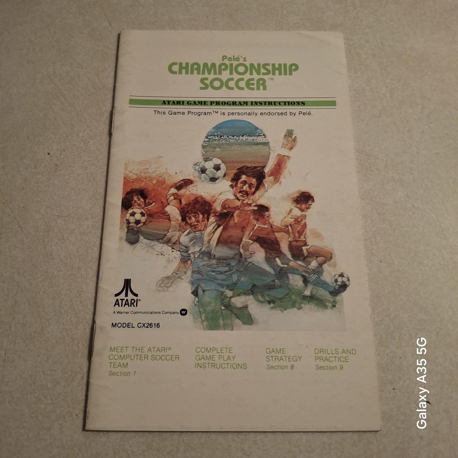 Atari 2600 Championship Soccer game manual in excellent condition  - $5.00