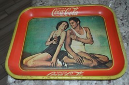 Vintage mid 1970&#39;s reproduction Drink Coca Cola serving tray features Jo... - $42.00