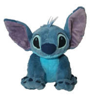 Lilo &amp; Stitch Stitch Plush Disney Store Blue Sitting Stuffed Soft Toy 12&quot; - £9.46 GBP