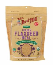 Bob&#39;s Red Mill Organic Golden Flaxseed Meal, 16-ounce - £16.15 GBP
