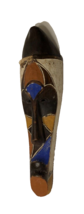 $25 African Tribal Mask Hand Carved Wood Wall Decor Art Face Africa Painted 13&quot; - £23.32 GBP