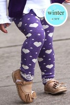 Baby Girl Thermal Hearts Design  Leggings / Kids Heart Print Winter Snow Pants. - £14.38 GBP