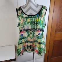 NWT Womens Nicole by Nicole Miller Dressy tank one button back at Neck Size XL - £13.93 GBP