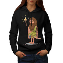 Wellcoda Stone Age Idea Womens Hoodie, Light Bingo Casual Hooded Sweatshirt - £28.95 GBP