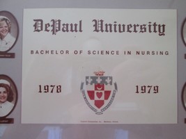 DePaul University 1978-1979 Bachelor of Science in Nursing-picture of gr... - $20.00