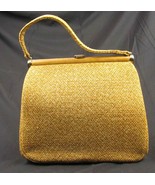 Juluis Resnick 1960&#39;s tan tweed handbag So RETRO - £45.79 GBP