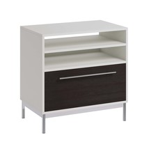 White Finish Lateral File Cabinet for Modern Office Storage - $2,423.00 MXN