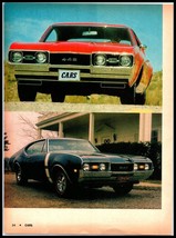 1968 &quot;CARS&quot; Magazine Color Print - Showing 2 - 1968 Oldsmobile 442 Cars A4 - £6.18 GBP