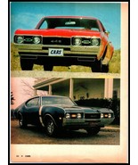 1968 &quot;CARS&quot; Magazine Color Print - Showing 2 - 1968 Oldsmobile 442 Cars A4 - £6.20 GBP
