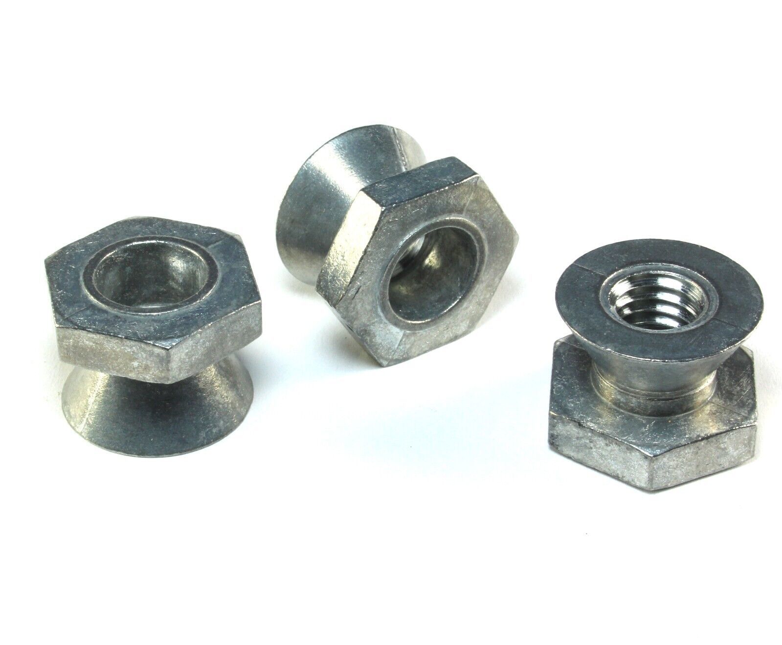 12pcs 1/4-20 Break-Away Shear Nuts, Zamak5, Anti-Theft Fastners Tamper P... - $14.75