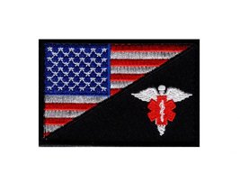 EMT USA Flag Medic EMS Tactical Hook Patch by Miltacusa - £5.58 GBP