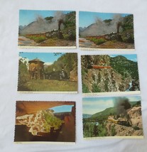 Lot of 6 Vintage Postcards Colorado Narrow Gauge Train Cliff Palace  unused - £7.81 GBP