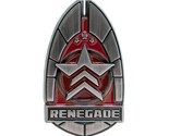Mass Effect Renegade Medal Enamel Pin Badge Emblem Figure Shepard N7 Bio... - $39.99