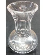 I) Short Clear Glass Flower Vase Home Decor Accent - £4.66 GBP